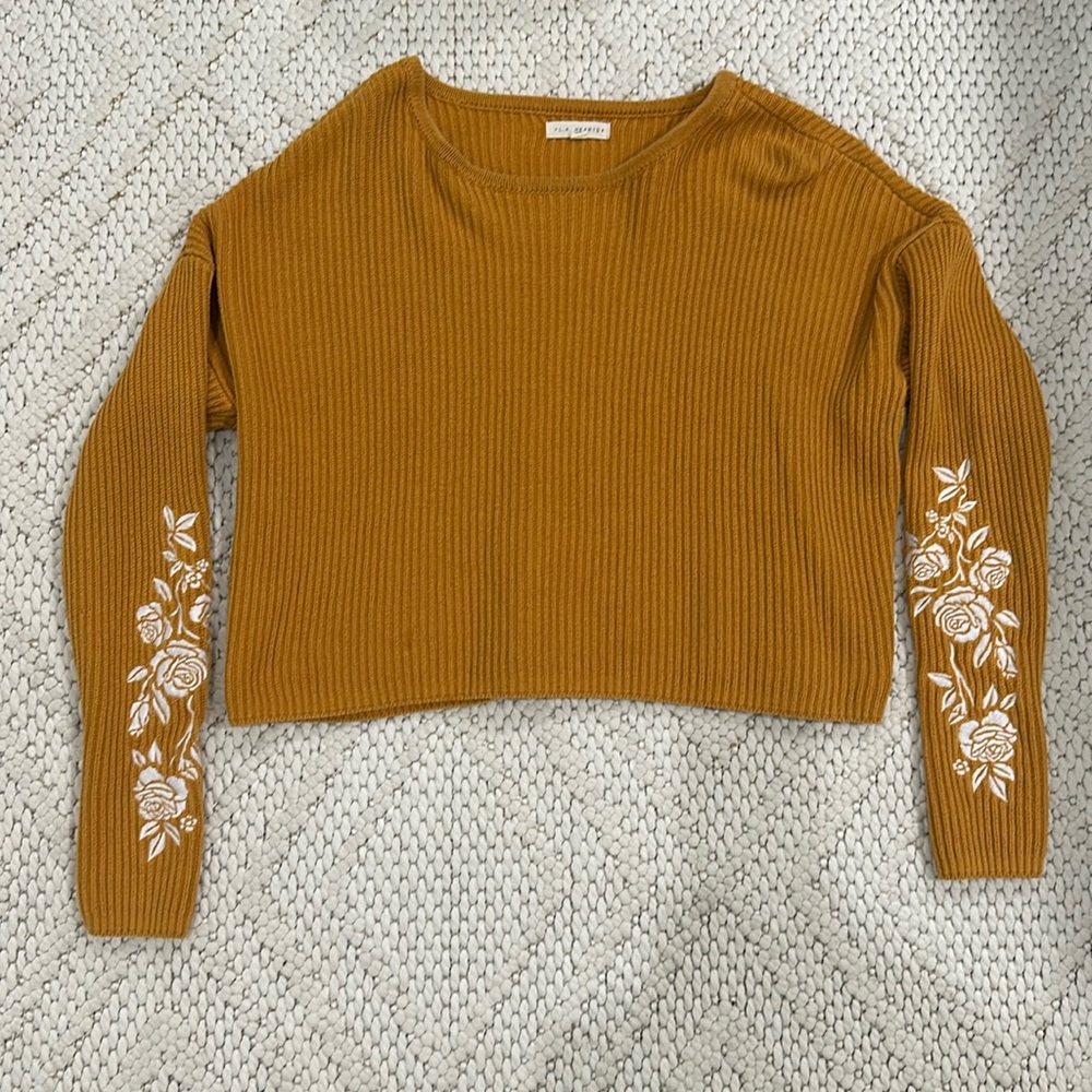 LA Hearts Cropped Sweater